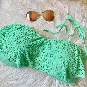 Teal Bikini Top with Removable Strap